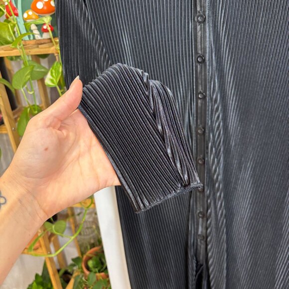 Lyaner‎ Silk Tie Wrap Dress Size Medium - Picture 4 of 8